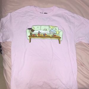 Rick and Morty light pink short sleeve